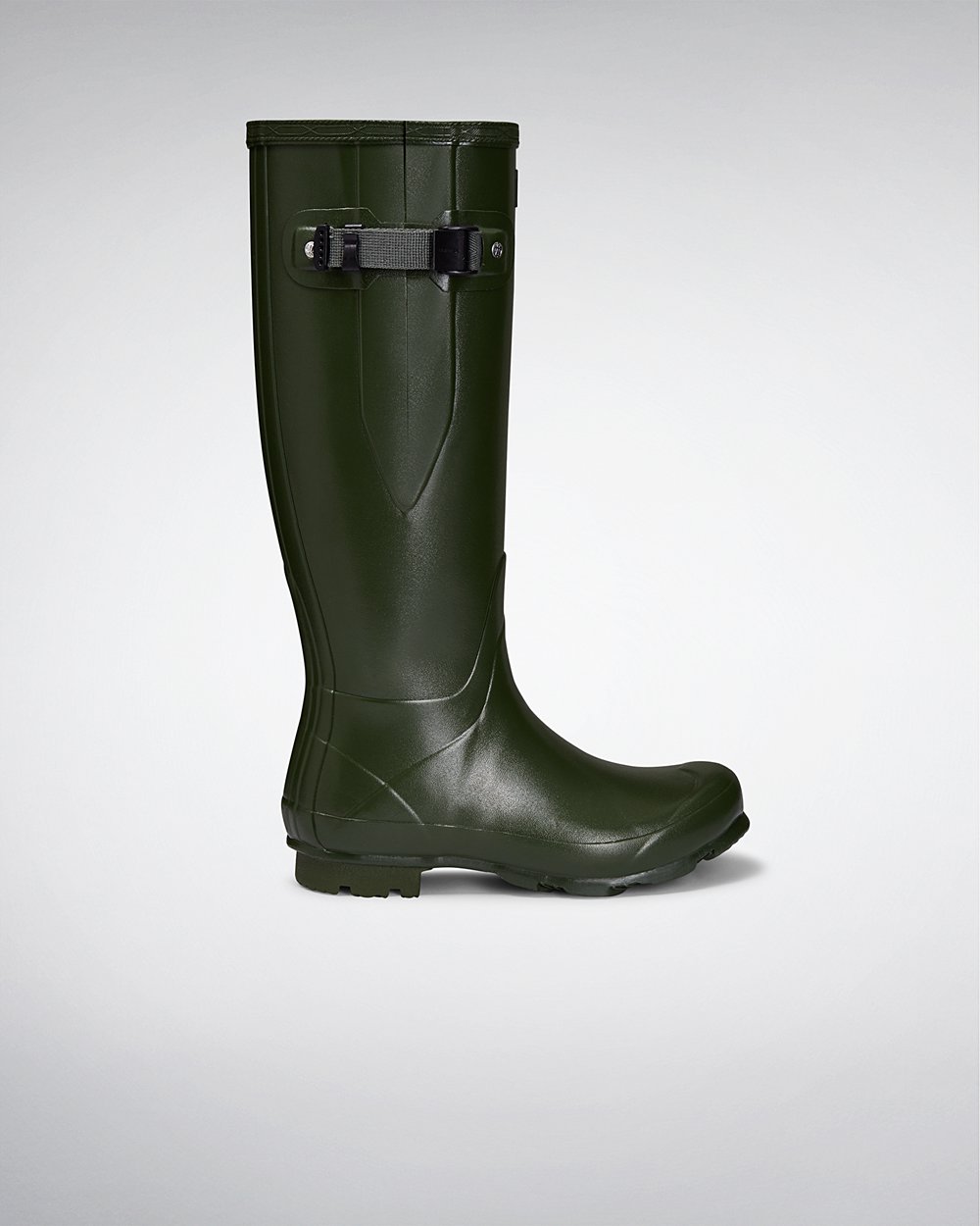 Bottes Hautes de Pluie Hunter Norris Field Side Adjustable Femme Vert ECHPSQW-87